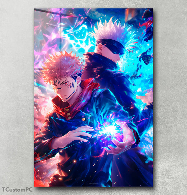 Yuji X Gojo Painting, New Design - Methacrylate Displate Painting ...