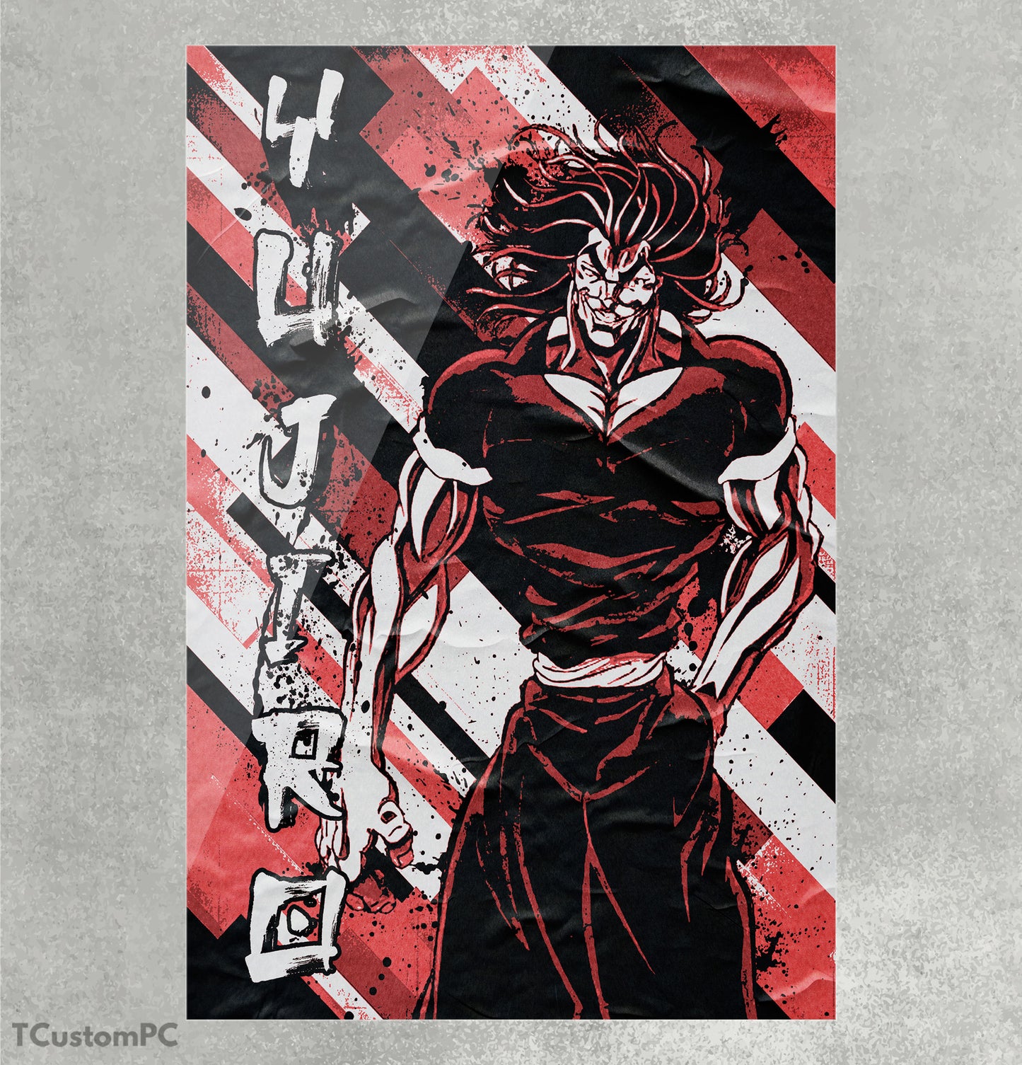 Cuadro Yujiro Hanma POP Grunge 2