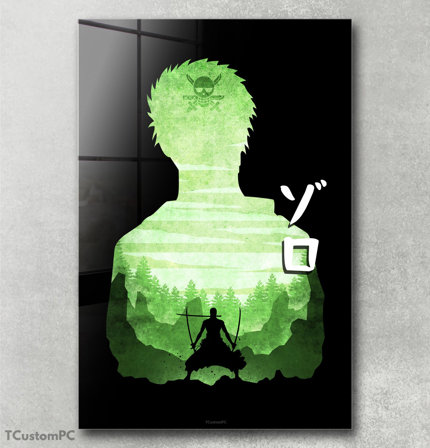 Zoro 2 Minimalist Silhouette painting