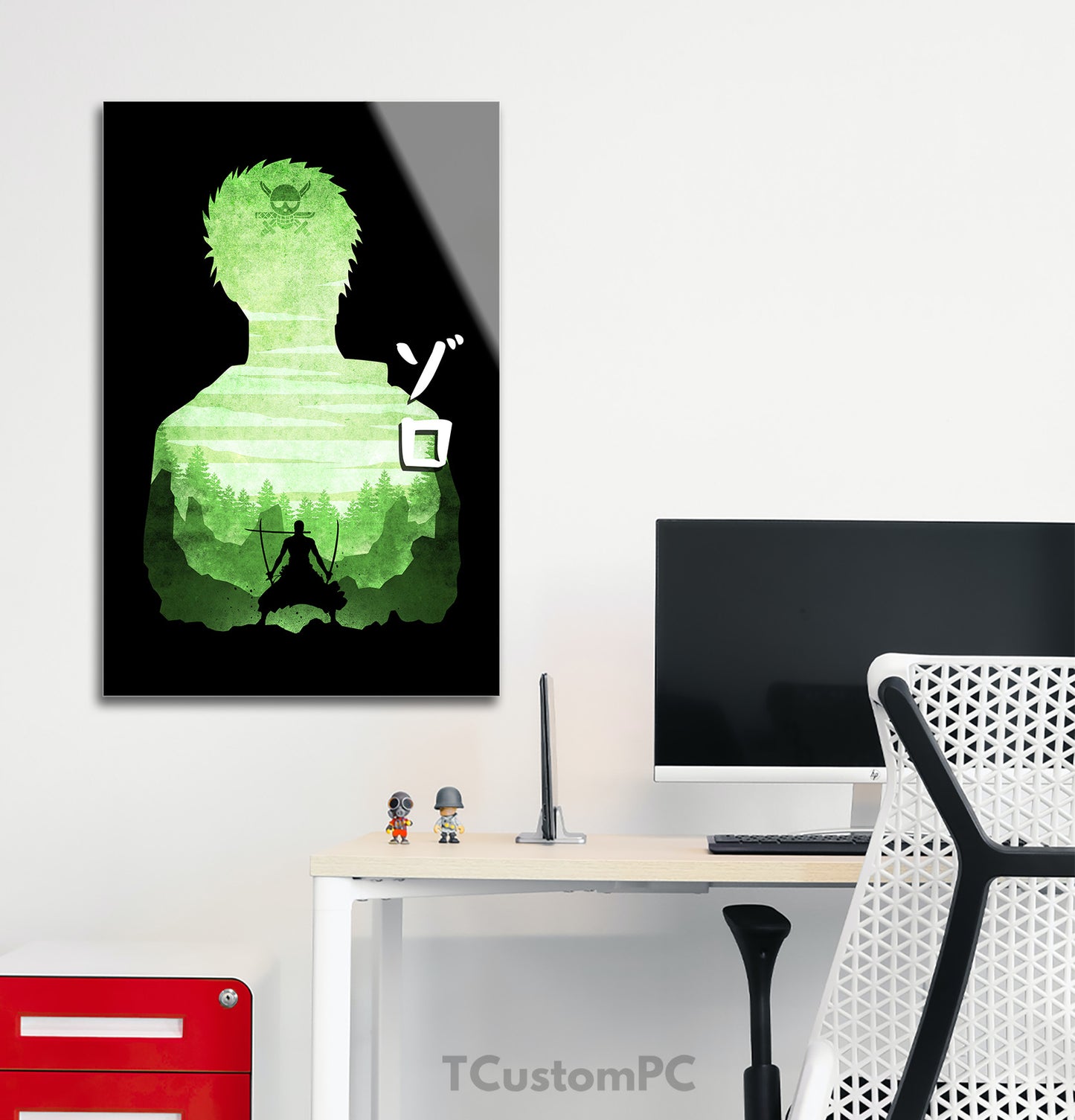 Zoro 2 Minimalist Silhouette painting