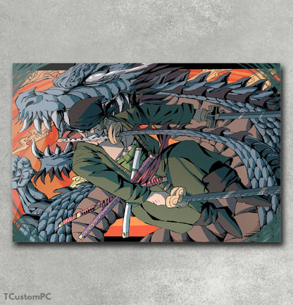 Zoro Attack painting