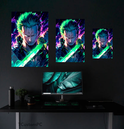 Pintura de Zoro One Piece