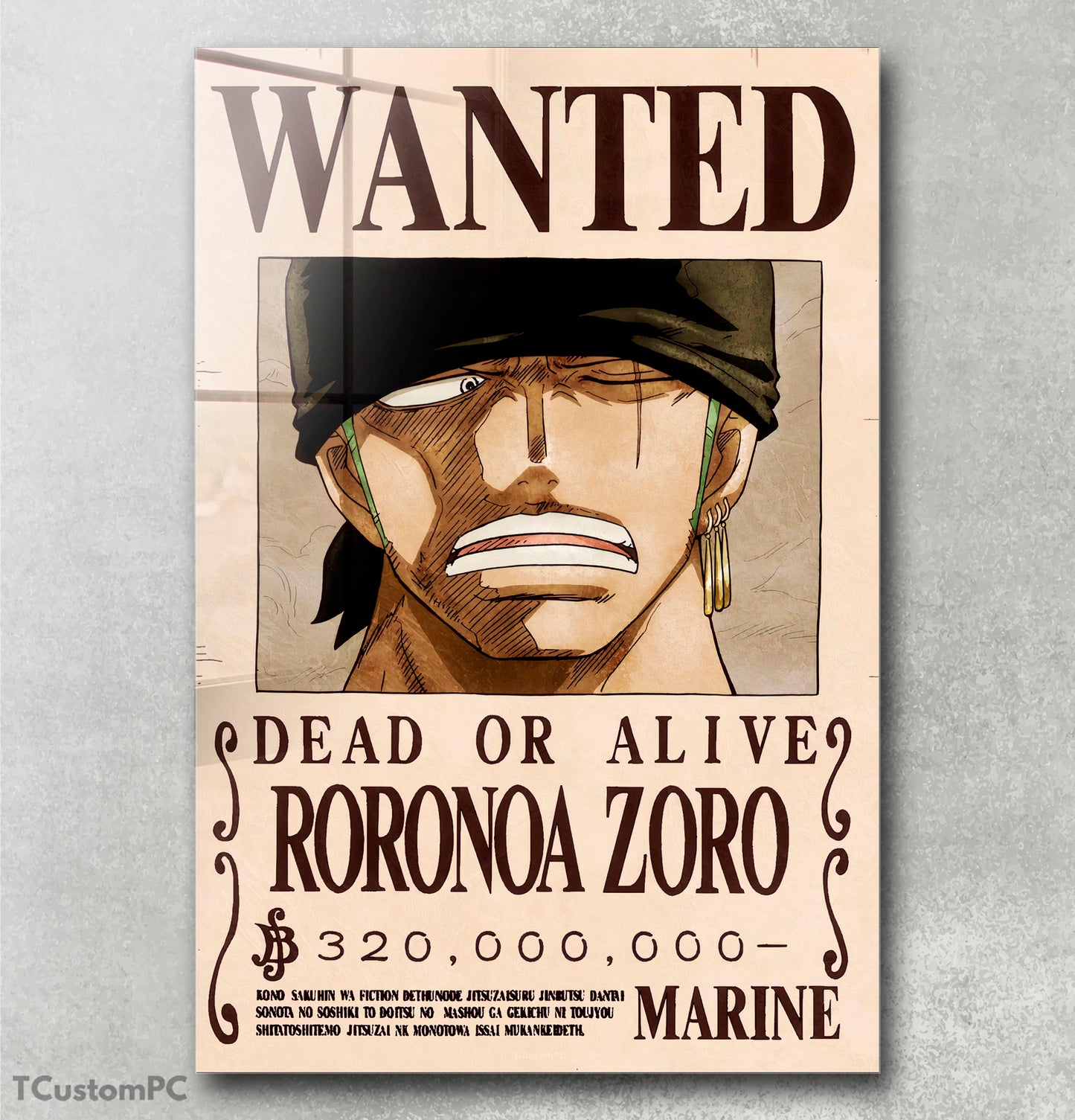 Zoro Roronoa Procura-se quadro