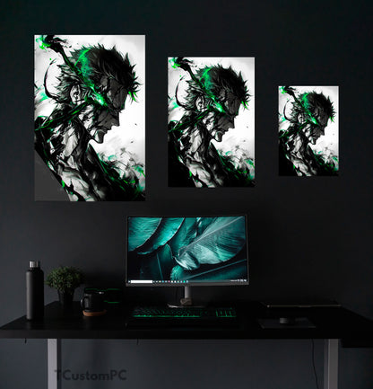 Zoro black Aura painting