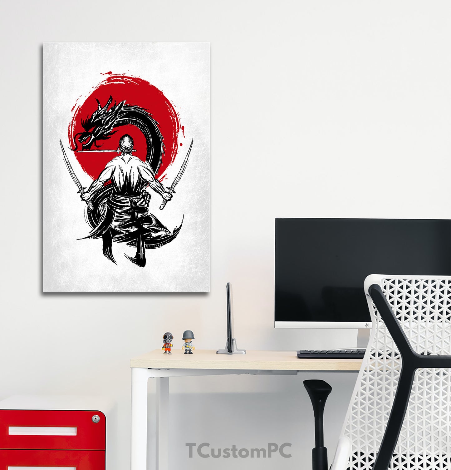 Pintura estilo Zoro samurai Japainase