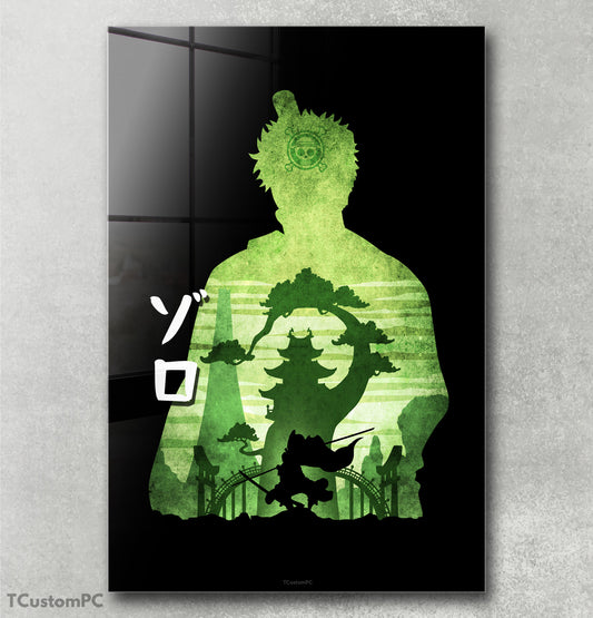 Zoro Minimalist Silhouette painting