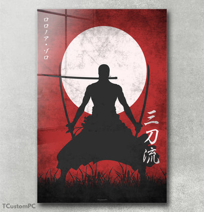 Pintura Zoro Céu Sangrento