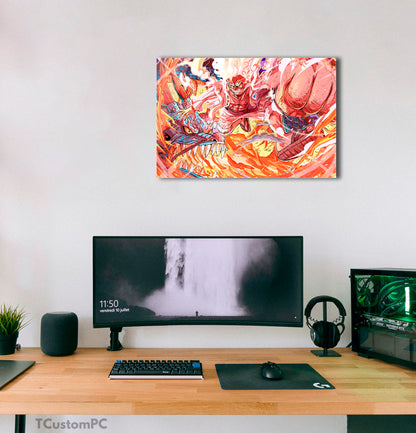 Luffy G5 Big vs Kaido painting