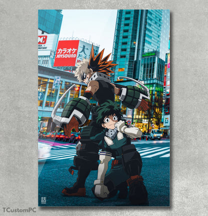 deku and bakugo painting