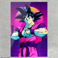 pintura de dragon ball goku