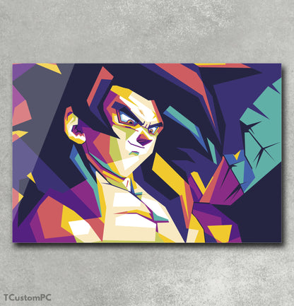 Pintura wpap do anime Goku