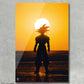 Goku silhouette DB painting