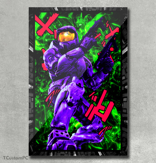 halo master chef vector painting