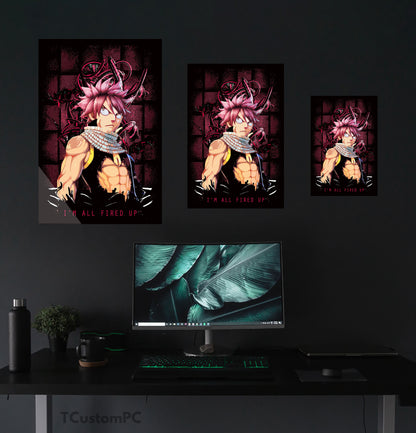 Estou todo entusiasmado com a pintura de Natsu Dragneel