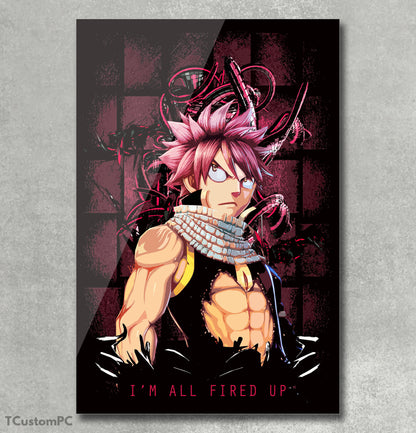 Estou todo entusiasmado com a pintura de Natsu Dragneel