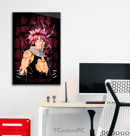 Estou todo entusiasmado com a pintura de Natsu Dragneel