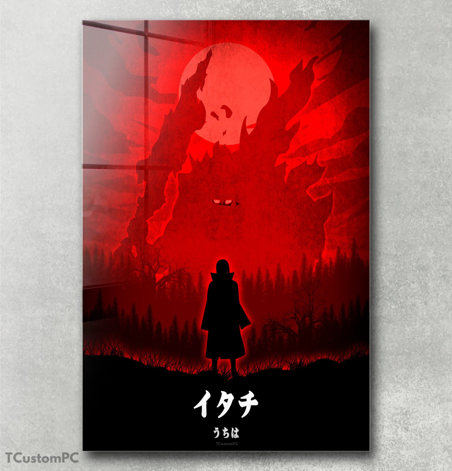 Pintura minimalista de Itachi