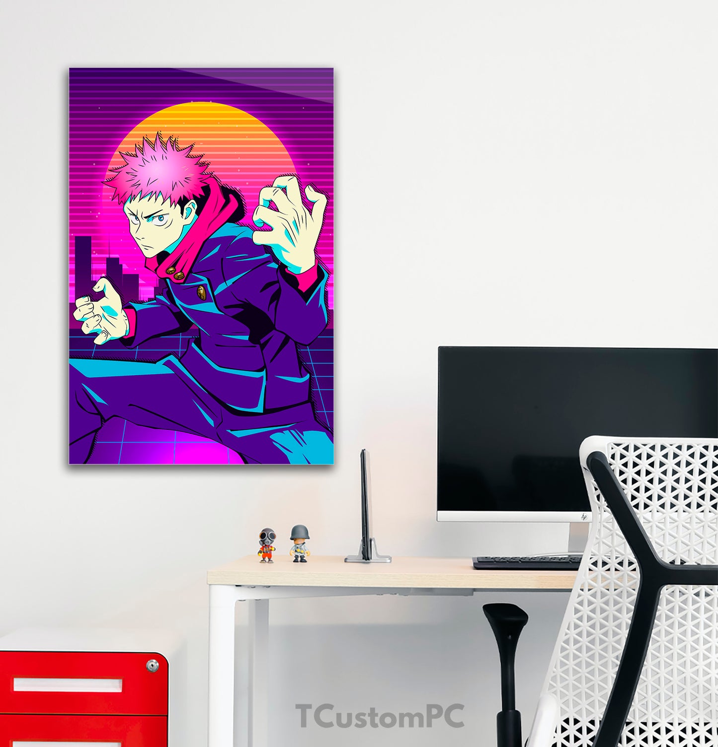 Pintura de Jujutsu Kaisen Yuji