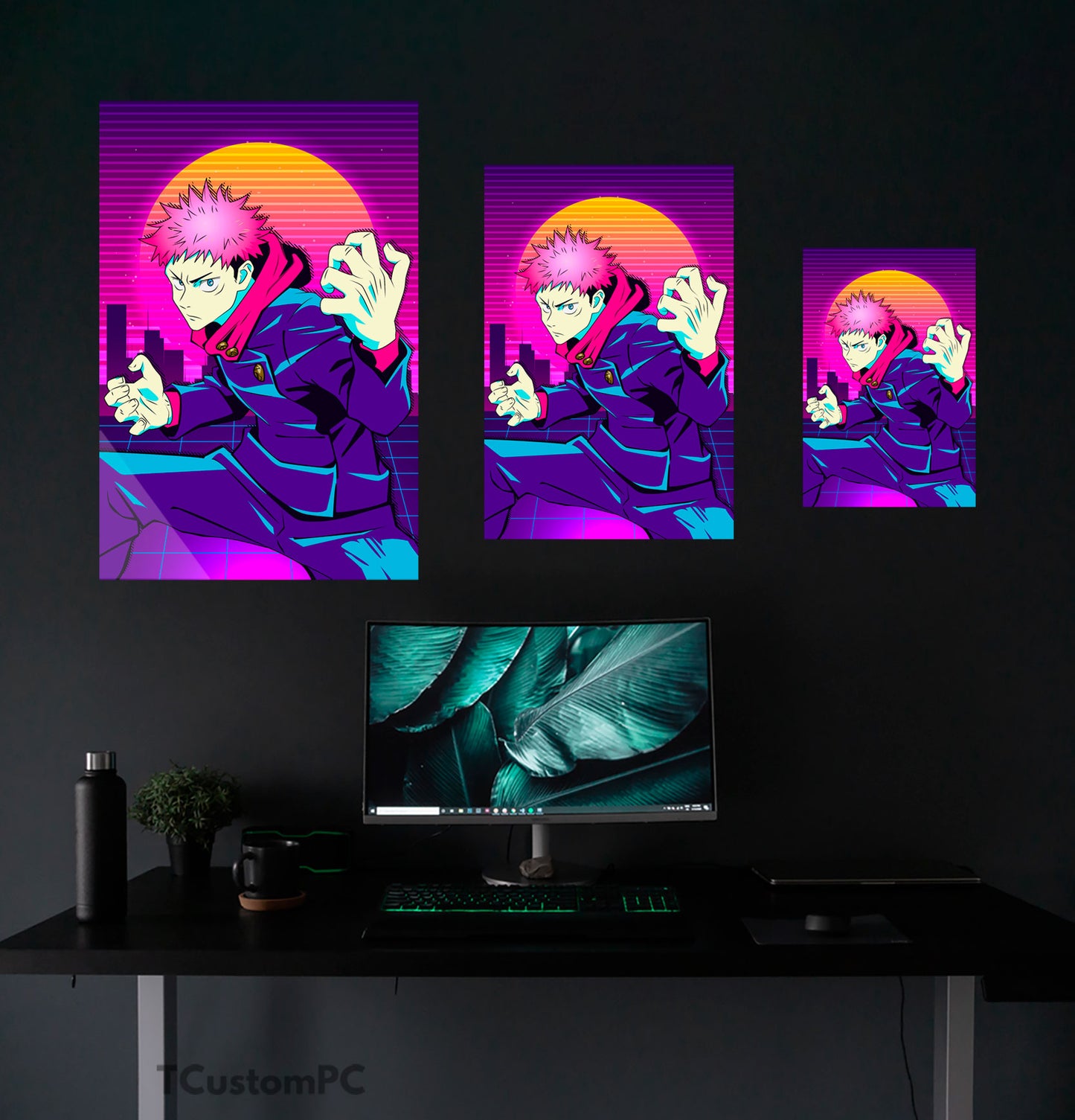 Pintura de Jujutsu Kaisen Yuji