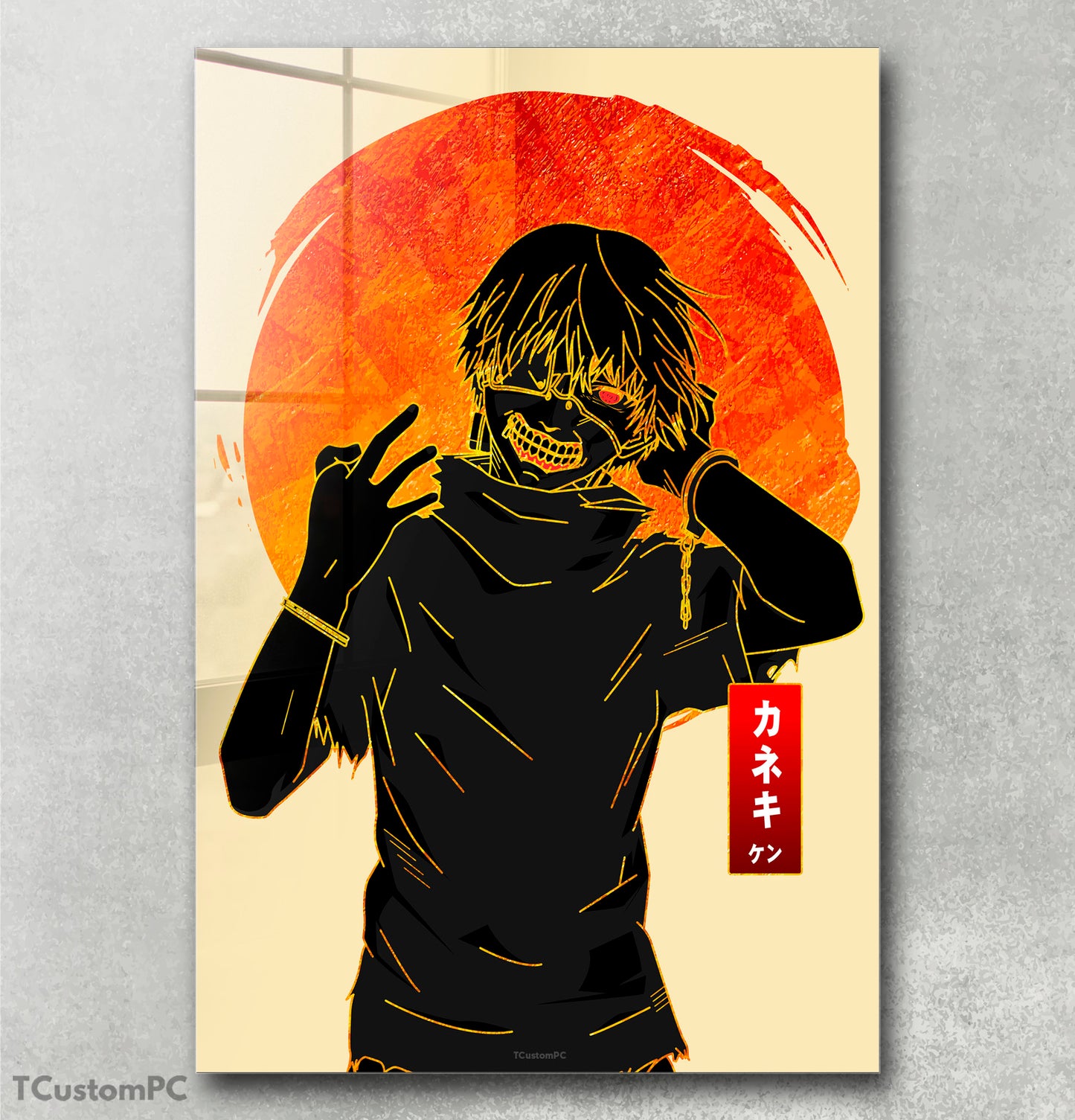 Kaneki Gold line painting