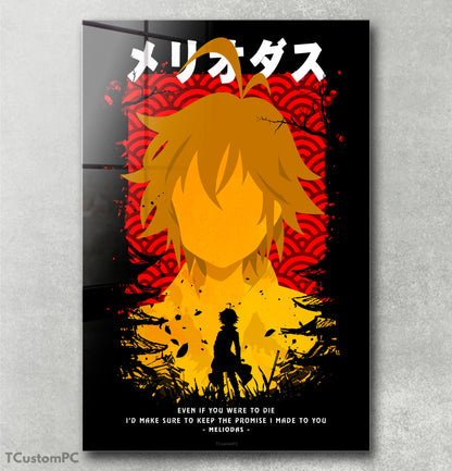 Cuadro meliodas Red-yellow