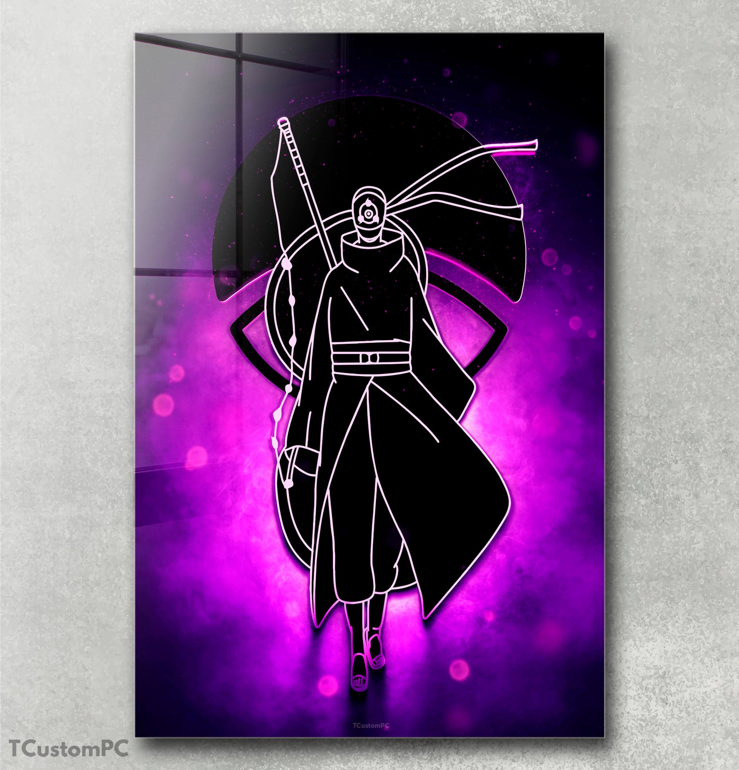 Pintura da silhueta do personagem Obito