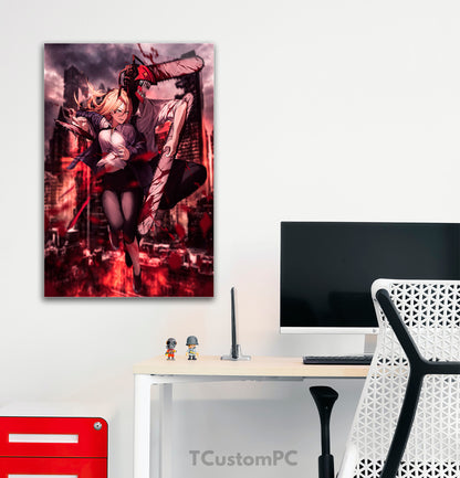 Wall Art power Dj-1 Chainsaw Man