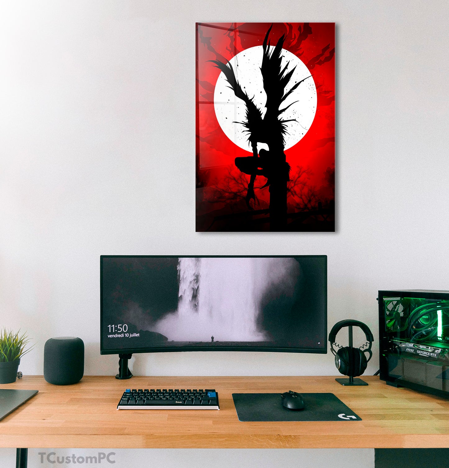 Ryuk Red sky painting