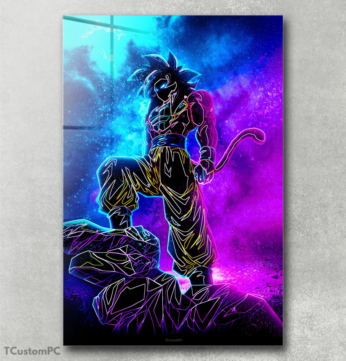 Pintura Soul of Goku Super Saiyaan 4