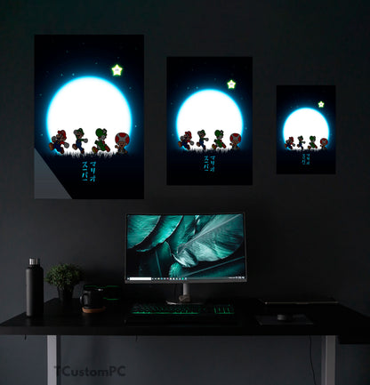 Pintura Super Mario Moon