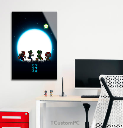 Pintura Super Mario Moon