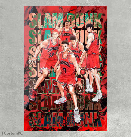 The first slam dunk poster ultimate painting