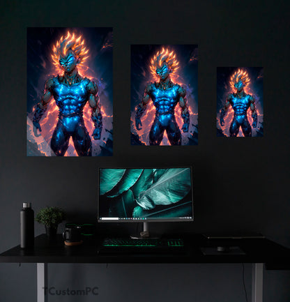 ultimate vegeta warrior painting