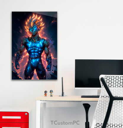 ultimate vegeta warrior painting