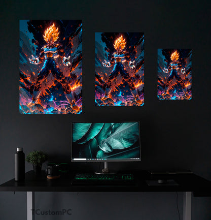 Pintura Vegeta Super Saiyajin Ultimate Z