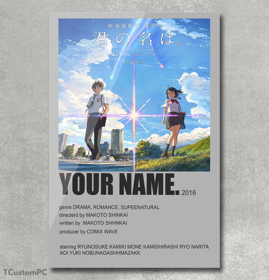 Cuadro POSTER Collection Your name