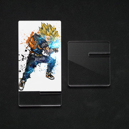 Suporte para celular Dragon Ball SS2 Goku, feito de metacrilato