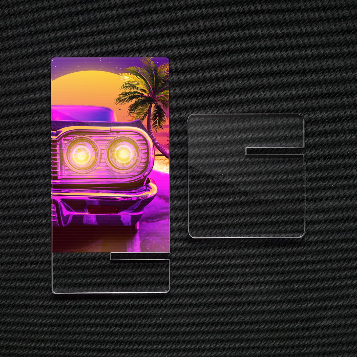 Cars Synthwave | Acrylic Mobile Support