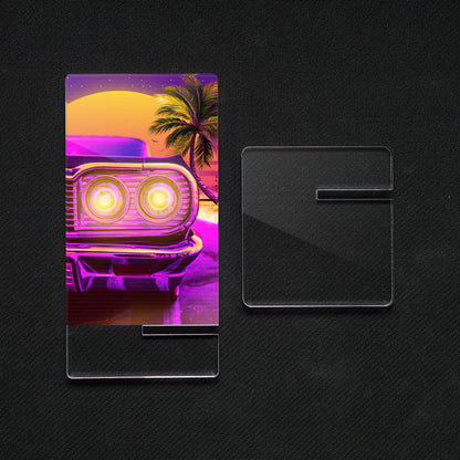 Carros Synthwave | Suporte acrílico para celular