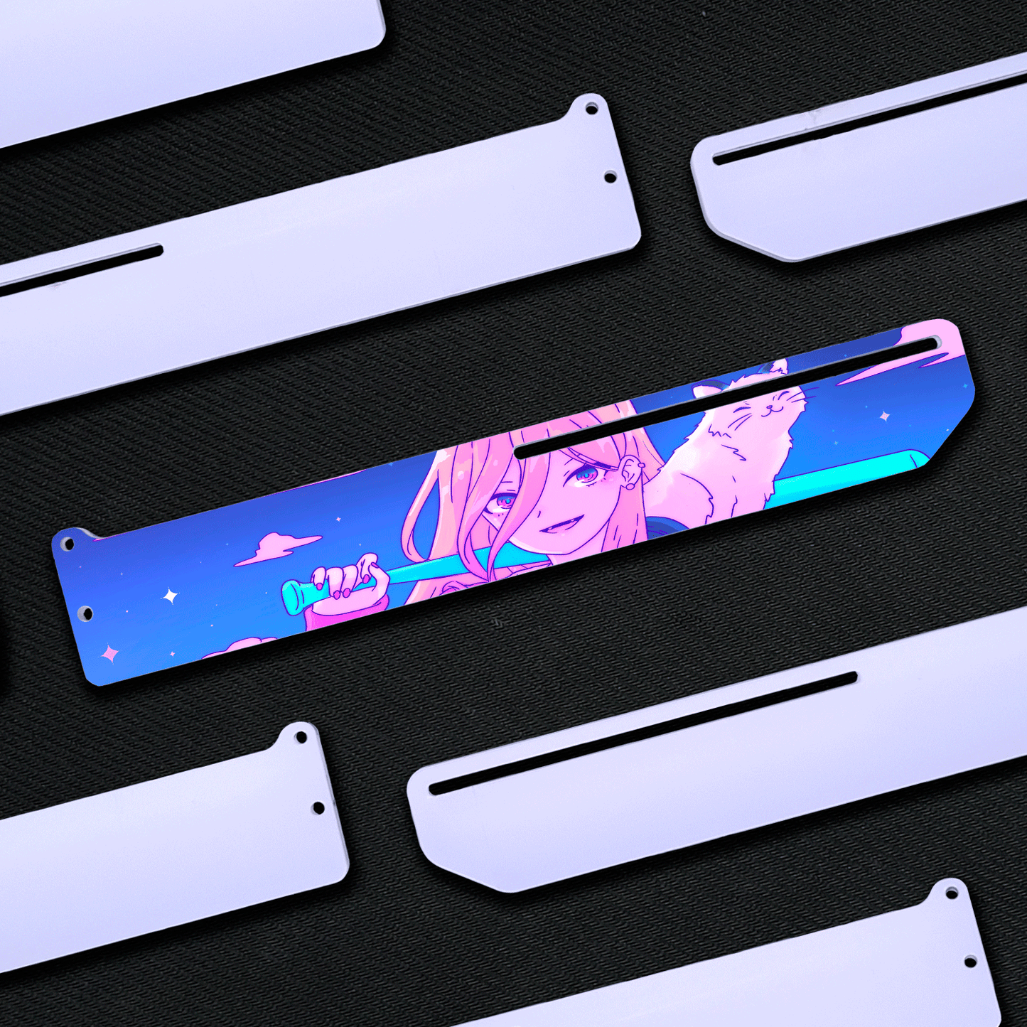 Power and Meowy | Acrylic Horizontal Graphic Support