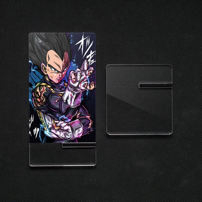 Suporte móvel base Dragon Ball Vegeta, feito de metacrilato