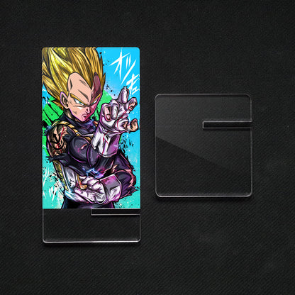 Suporte móvel Dragon Ball Vegeta SS, feito de metacrilato