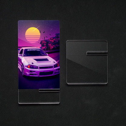 Nissan Skyline Sunset | Acrylic Mobile Support