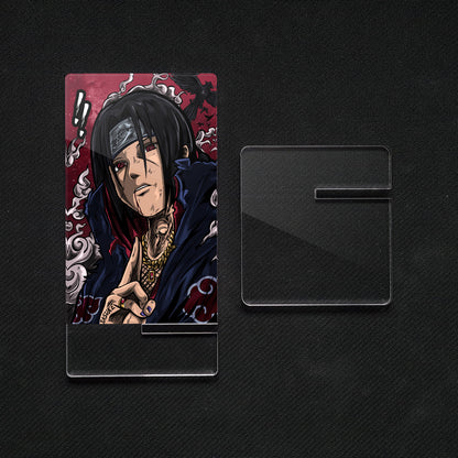 Suporte para celular Naruto "Itachi", feito de metacrilato