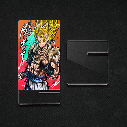 Suporte móvel Dragon Ball Gogeta SS DBS, feito de metacrilato