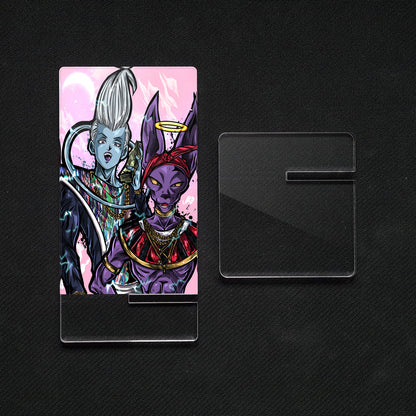 Dragon Ball Beerus X Whis Mobile Holder, methacrylate