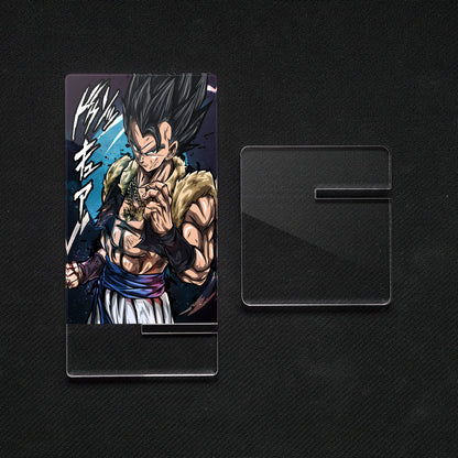 Suporte para celular Dragon Ball Gogeta Ultra, feito de metacrilato