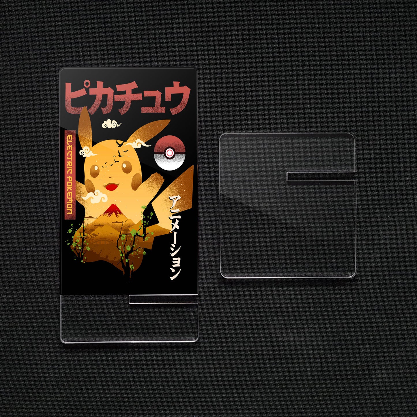 Soporte para Móvil de Pokémon Pikachu, de metacrilato