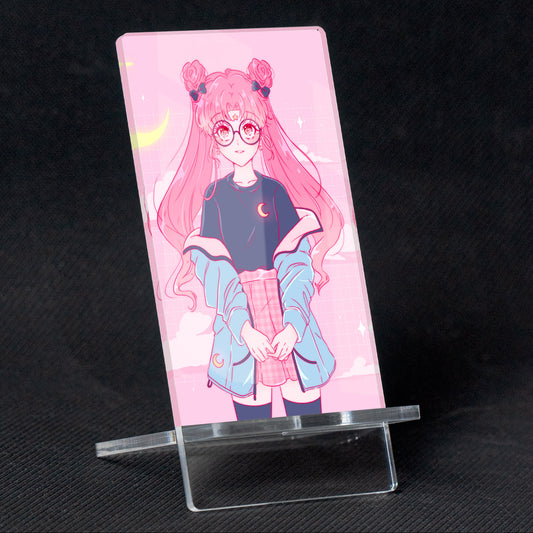 Aesthetic Pastel Girl | Acrylic Mobile Support
