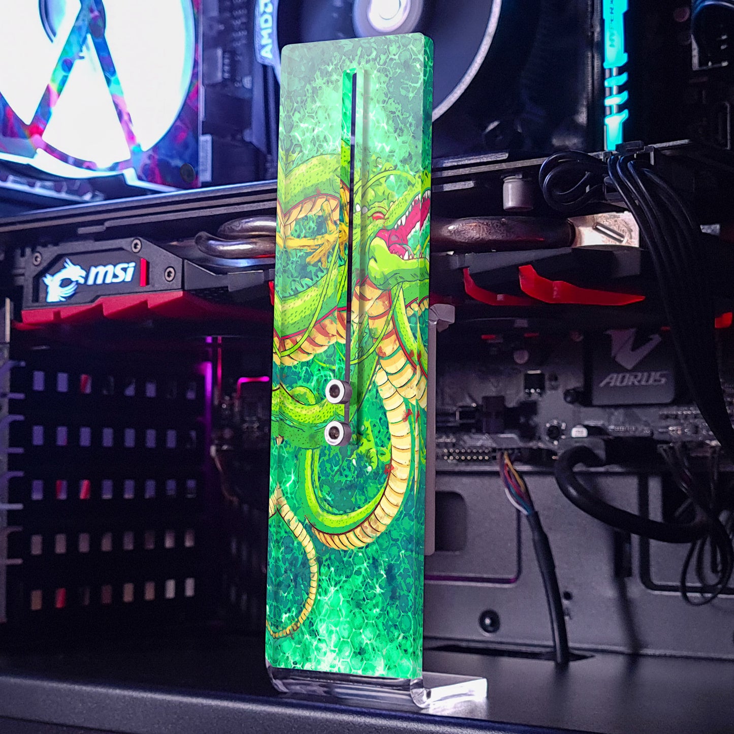 Dragon God | Acrylic Vertical Graphic Support
